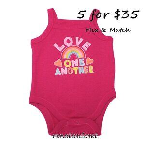 Old Navy Baby's "Love One Another" Sleeveless Graphic Bodysuit NWT